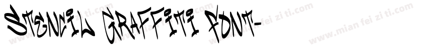 Stencil Graffiti Font字体转换